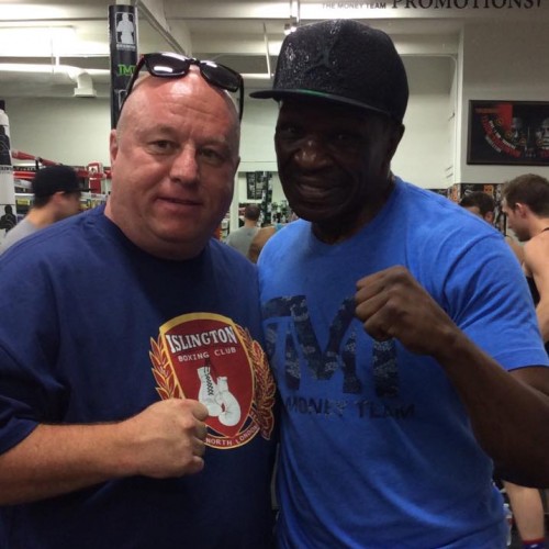 Lenny Hagland with Floyd Mayweather Snr Las Vegas