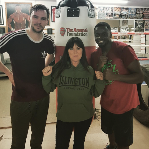 Jackie Hagland with Nicholas Hoult and Daniel Kaluuya (British Actors)