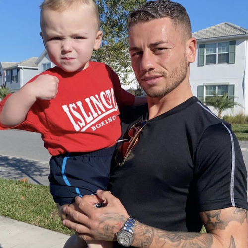 Lucien Reid with Baby Dylan in Orlando, Florida