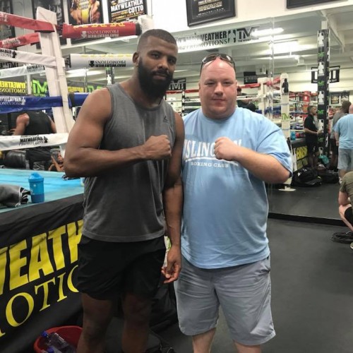 Reggie Hagland with Badou Jack (former WBC and WBA title holder) in Las Vegas